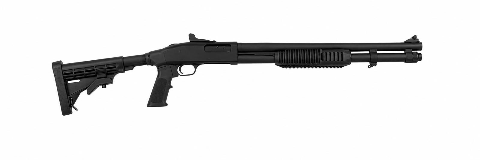 Mossberg 590A1 Tactical Tri-Rail Adjustable — widok całej strzelby