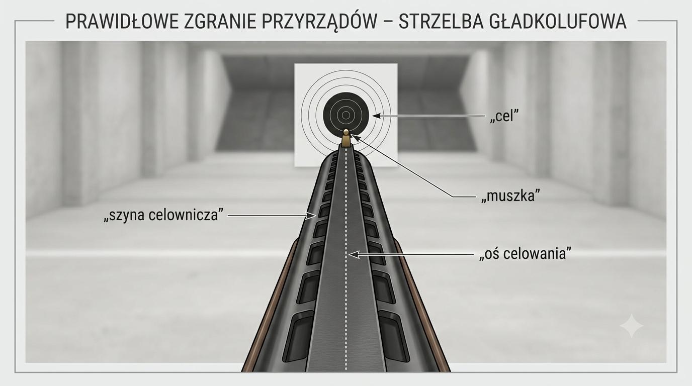 Prawidłowe zgranie przyrządów – strzelba gładkolufowa
